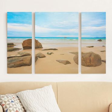Print on canvas 3 parts - The Beach