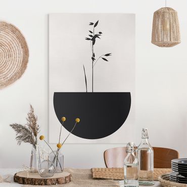 Print on canvas - Graphical Plant World - Delicate Shoot