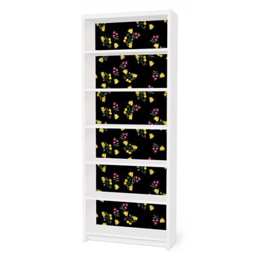 Adhesive film for furniture IKEA - Billy bookcase - Mille Fleurs Pattern