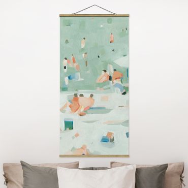 Fabric print with poster hangers - Summer Confetti I