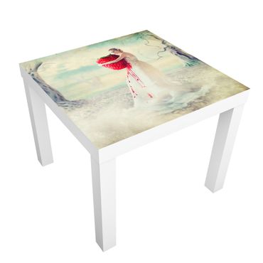 Adhesive film for furniture IKEA - Lack side table - Strawberry Princess
