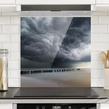 Glass Splashback - Storm Clouds Over The Baltic Sea - Square 1:1