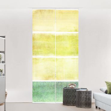 Sliding panel curtains set - Colour Harmony Yellow