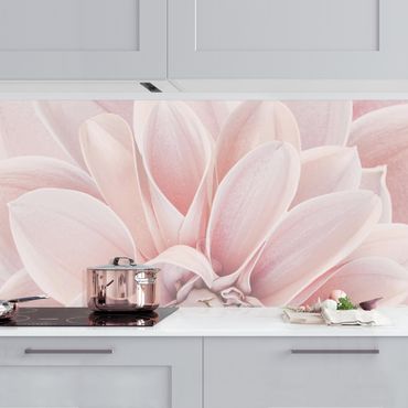 Kitchen wall cladding - Dahlia In Powder Pink