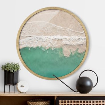 Circular framed print - The Ocean