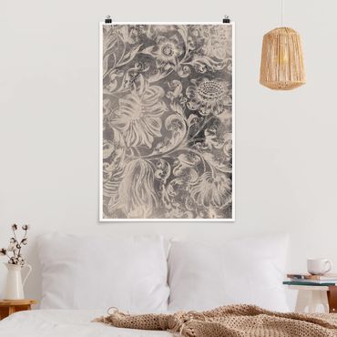 Poster pattern & textures - Faded Flower Ornament II