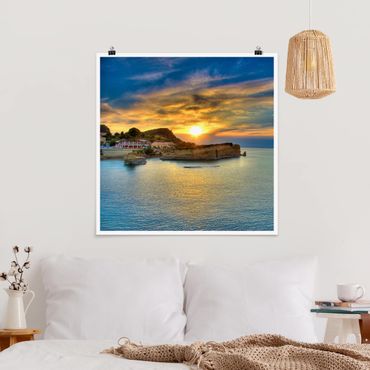 Poster - Sunset Over Corfu