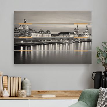 Print on wood - Canaletto's View At Night II