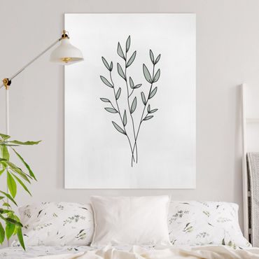 Canvas print - Branches Line Art