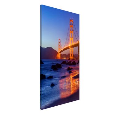 Magnetic memo board - Golden Gate Bridge At Dusk