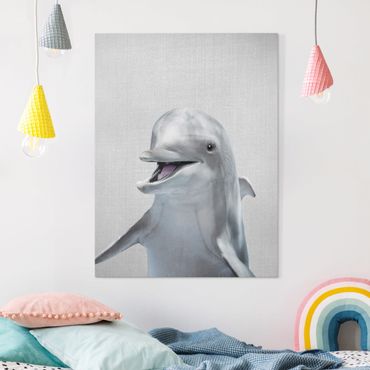 Canvas print - Dolphin Diddi - Portrait format 3:4