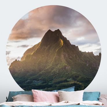 Self-adhesive round wallpaper - The Mountain