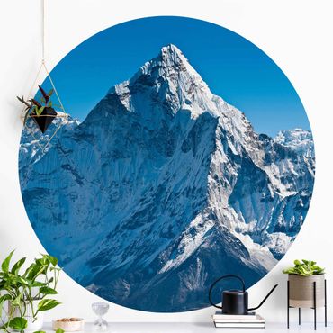 Self-adhesive round wallpaper - The Himalayas
