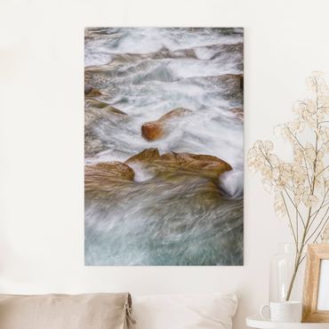 Canvas print - The Icy Mountain Stream
