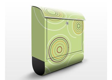 Letterbox - Aborigines Green Pattern
