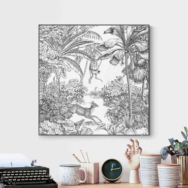 Interchangeable print - Detailed Drawing Of Jungle