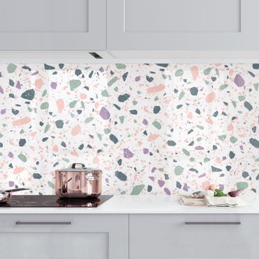 Kitchen wall cladding - Detailed Terazzo Pattern Agrigento