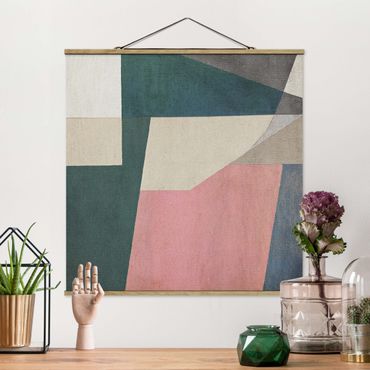 Fabric print with poster hangers - The Passage - Square 1:1
