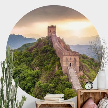 Self-adhesive round wallpaper - The Infinite Wall Of China