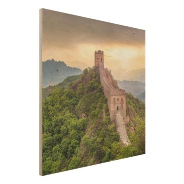 Wood print - The Infinite Wall Of China