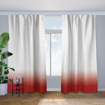 Curtain - Dip Dye Red