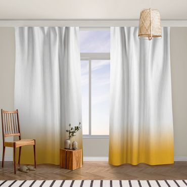 Curtain - Dip Dye Warm Yellow