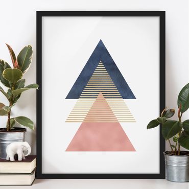 Framed poster - Three Triangles