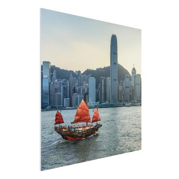 Print on forex - Junk In Victoria Harbour - Square 1:1