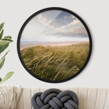 Circular framed print - Divine Dunes