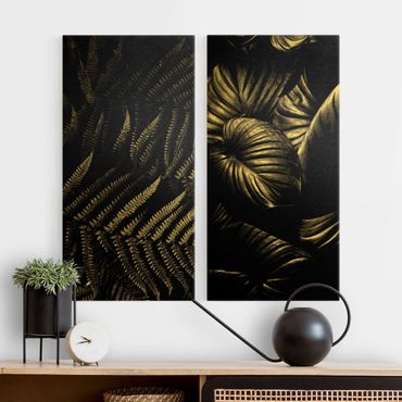 Print on canvas - Dark Botany Duo