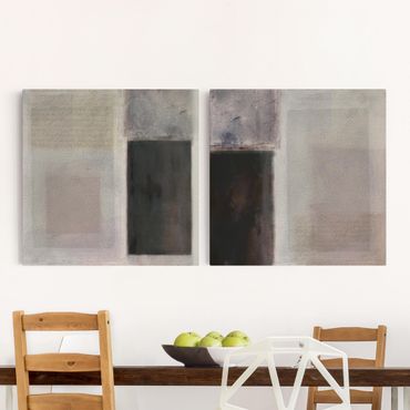 Print on canvas - Muted Shades Set I