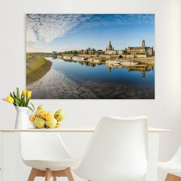 Print on canvas - The White Fleet Of Dresden