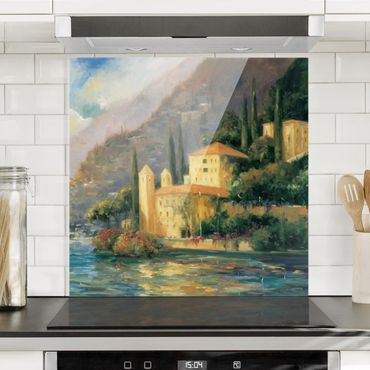 Glass Splashback - Italian Countryside - Country House - Square 1:1