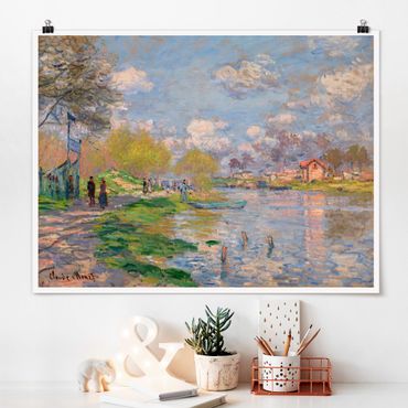 Poster - Claude Monet - Spring On The Seine