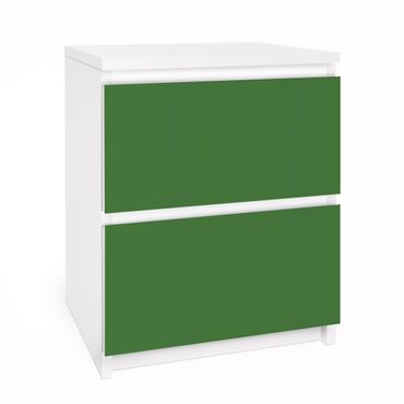 Adhesive film for furniture IKEA - Malm chest of 2x drawers - Colour Dark Green