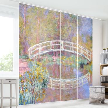 Sliding panel curtains set - Claude Monet - Bridge Monet's Garden