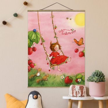 Fabric print with poster hangers - Little Strawberry Strawberry Fairy - Tree Swing