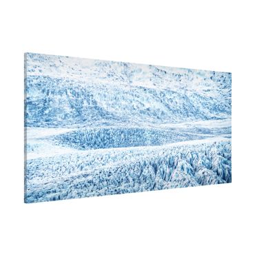 Magnetic memo board - Icelandic Glacier Pattern