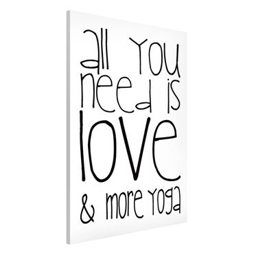 Magnetic memo board - Love and Yoga