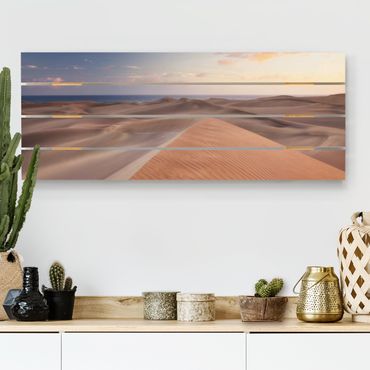 Print on wood - View Of Dunes