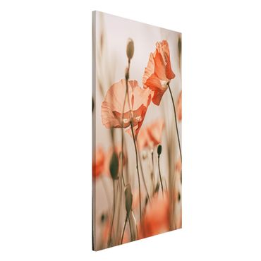 Magnetic memo board - Poppy Flowers In Summer Breeze