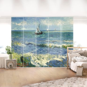 Sliding panel curtains set - Vincent Van Gogh - Seascape Near Les Saintes-Maries-De-La-Mer