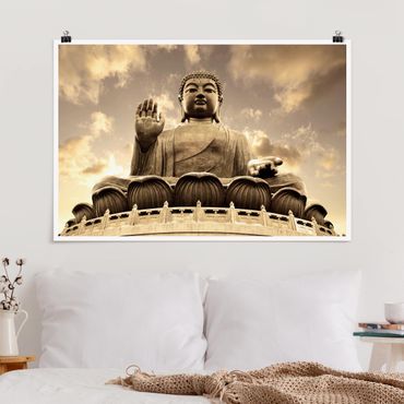 Poster - Big Buddha Sepia