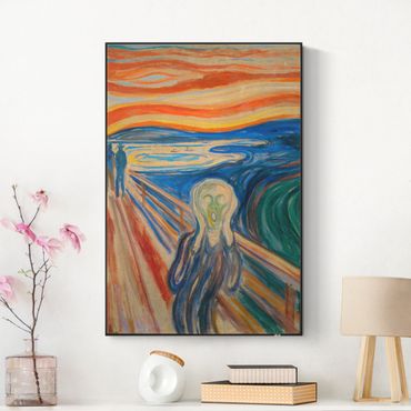 Print with acoustic tension frame system - Edvard Munch - The Scream