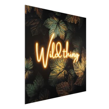 Print on forex - Wild Thing Golden Leaves