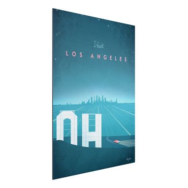Print on aluminium - Travel Poster - Los Angeles