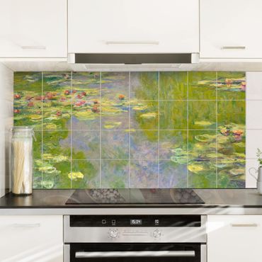 Tile sticker with image - Claude Monet - Green Waterlilies
