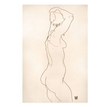 Print on canvas - Egon Schiele - Female Nude - Portrait format 2:3