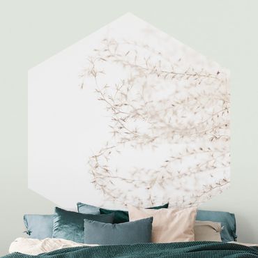 Self-adhesive hexagonal pattern wallpaper - A Breeze In The Grass