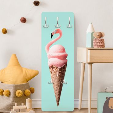 Coat rack - Ice Cream Cone With Flamingo